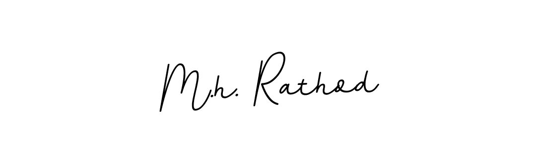 How to make M.h. Rathod signature? BallpointsItalic-DORy9 is a professional autograph style. Create handwritten signature for M.h. Rathod name. M.h. Rathod signature style 11 images and pictures png