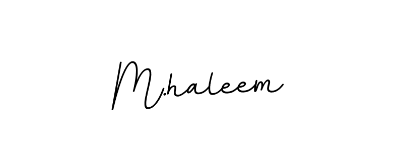 You should practise on your own different ways (BallpointsItalic-DORy9) to write your name (M.haleem) in signature. don't let someone else do it for you. M.haleem signature style 11 images and pictures png