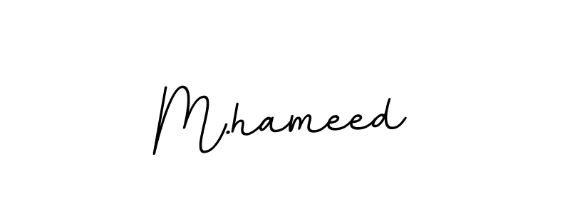 Create a beautiful signature design for name M.hameed. With this signature (BallpointsItalic-DORy9) fonts, you can make a handwritten signature for free. M.hameed signature style 11 images and pictures png