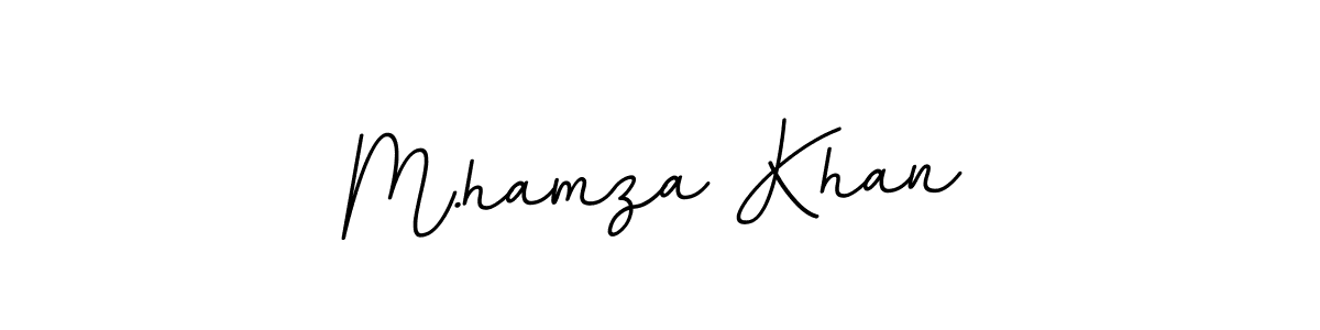 Create a beautiful signature design for name M.hamza Khan. With this signature (BallpointsItalic-DORy9) fonts, you can make a handwritten signature for free. M.hamza Khan signature style 11 images and pictures png