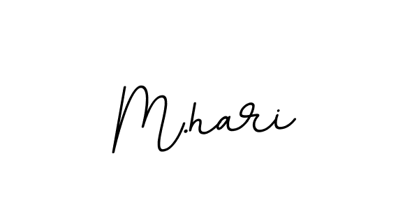 You should practise on your own different ways (BallpointsItalic-DORy9) to write your name (M.hari) in signature. don't let someone else do it for you. M.hari signature style 11 images and pictures png