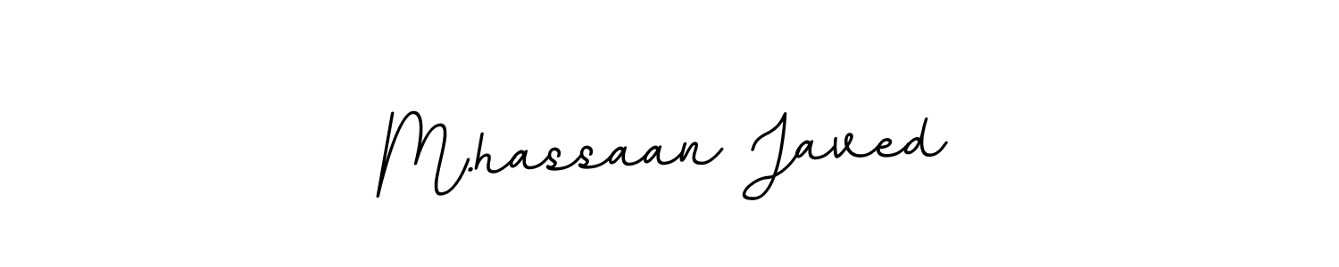 Make a beautiful signature design for name M.hassaan Javed. With this signature (BallpointsItalic-DORy9) style, you can create a handwritten signature for free. M.hassaan Javed signature style 11 images and pictures png