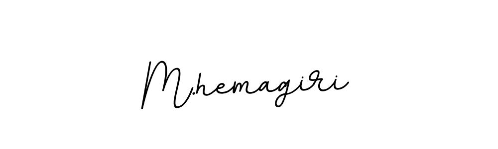 Design your own signature with our free online signature maker. With this signature software, you can create a handwritten (BallpointsItalic-DORy9) signature for name M.hemagiri. M.hemagiri signature style 11 images and pictures png