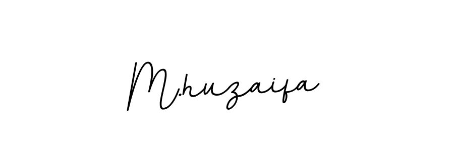 Use a signature maker to create a handwritten signature online. With this signature software, you can design (BallpointsItalic-DORy9) your own signature for name M.huzaifa. M.huzaifa signature style 11 images and pictures png