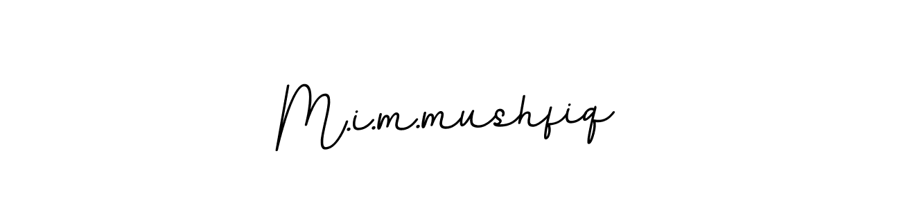 The best way (BallpointsItalic-DORy9) to make a short signature is to pick only two or three words in your name. The name M.i.m.mushfiq include a total of six letters. For converting this name. M.i.m.mushfiq signature style 11 images and pictures png