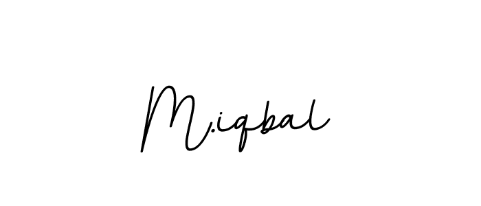 Create a beautiful signature design for name M.iqbal. With this signature (BallpointsItalic-DORy9) fonts, you can make a handwritten signature for free. M.iqbal signature style 11 images and pictures png