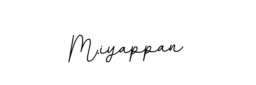Design your own signature with our free online signature maker. With this signature software, you can create a handwritten (BallpointsItalic-DORy9) signature for name M.iyappan. M.iyappan signature style 11 images and pictures png