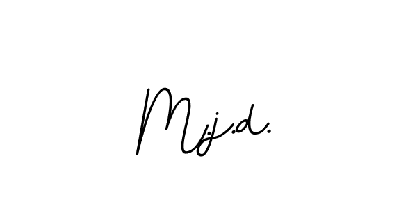 Use a signature maker to create a handwritten signature online. With this signature software, you can design (BallpointsItalic-DORy9) your own signature for name M.j.d.. M.j.d. signature style 11 images and pictures png