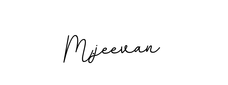 Design your own signature with our free online signature maker. With this signature software, you can create a handwritten (BallpointsItalic-DORy9) signature for name M.jeevan. M.jeevan signature style 11 images and pictures png