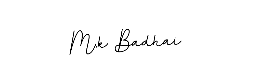 Also You can easily find your signature by using the search form. We will create M.k Badhai name handwritten signature images for you free of cost using BallpointsItalic-DORy9 sign style. M.k Badhai signature style 11 images and pictures png