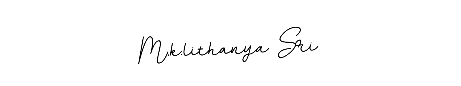 Similarly BallpointsItalic-DORy9 is the best handwritten signature design. Signature creator online .You can use it as an online autograph creator for name M.k.lithanya Sri. M.k.lithanya Sri signature style 11 images and pictures png