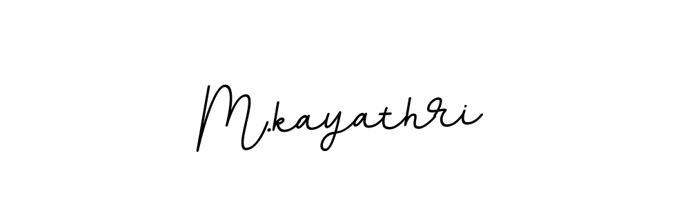The best way (BallpointsItalic-DORy9) to make a short signature is to pick only two or three words in your name. The name M.kayathri include a total of six letters. For converting this name. M.kayathri signature style 11 images and pictures png