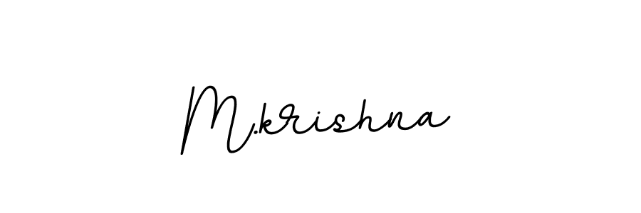 Also we have M.krishna name is the best signature style. Create professional handwritten signature collection using BallpointsItalic-DORy9 autograph style. M.krishna signature style 11 images and pictures png