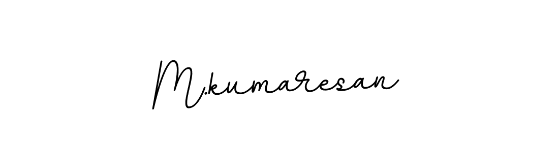 You should practise on your own different ways (BallpointsItalic-DORy9) to write your name (M.kumaresan) in signature. don't let someone else do it for you. M.kumaresan signature style 11 images and pictures png