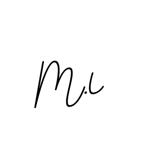 Make a beautiful signature design for name M.l. With this signature (BallpointsItalic-DORy9) style, you can create a handwritten signature for free. M.l signature style 11 images and pictures png