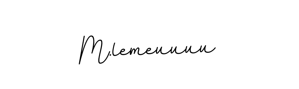 Create a beautiful signature design for name M.lemeuuuu. With this signature (BallpointsItalic-DORy9) fonts, you can make a handwritten signature for free. M.lemeuuuu signature style 11 images and pictures png