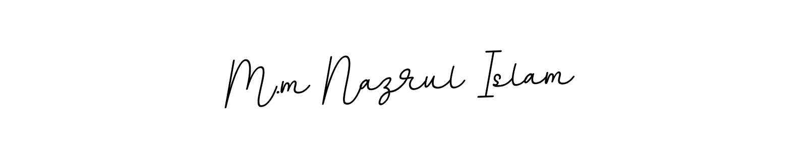 Make a beautiful signature design for name M.m Nazrul Islam. With this signature (BallpointsItalic-DORy9) style, you can create a handwritten signature for free. M.m Nazrul Islam signature style 11 images and pictures png