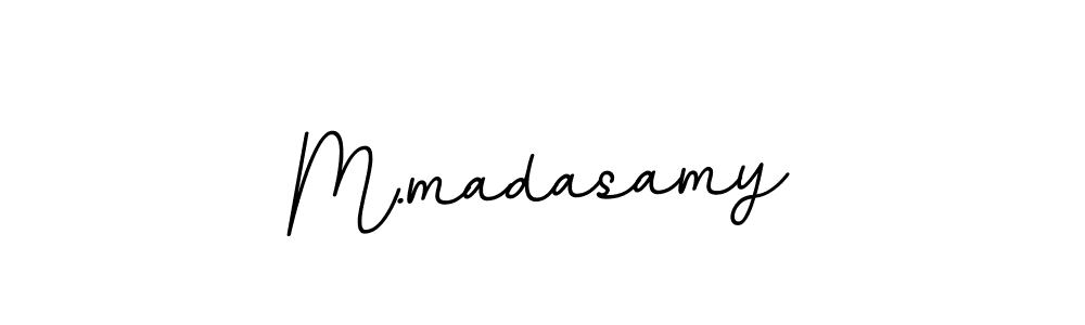 How to make M.madasamy name signature. Use BallpointsItalic-DORy9 style for creating short signs online. This is the latest handwritten sign. M.madasamy signature style 11 images and pictures png