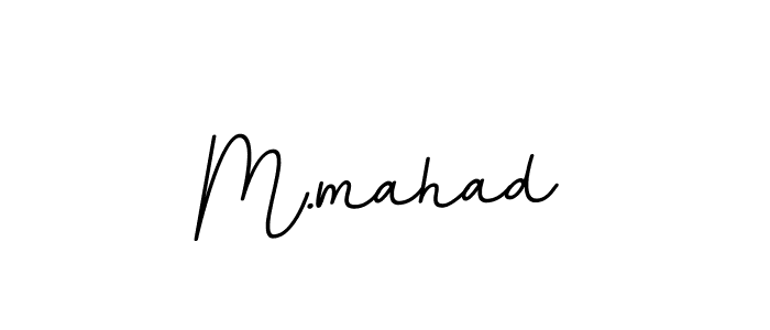 How to make M.mahad name signature. Use BallpointsItalic-DORy9 style for creating short signs online. This is the latest handwritten sign. M.mahad signature style 11 images and pictures png