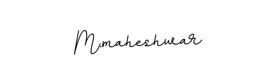 How to Draw M.maheshwar signature style? BallpointsItalic-DORy9 is a latest design signature styles for name M.maheshwar. M.maheshwar signature style 11 images and pictures png