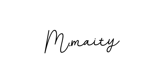 Similarly BallpointsItalic-DORy9 is the best handwritten signature design. Signature creator online .You can use it as an online autograph creator for name M.maity. M.maity signature style 11 images and pictures png
