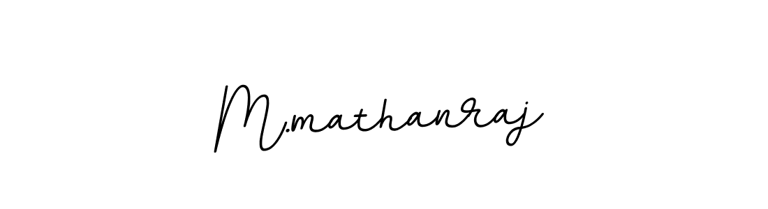 How to make M.mathanraj name signature. Use BallpointsItalic-DORy9 style for creating short signs online. This is the latest handwritten sign. M.mathanraj signature style 11 images and pictures png