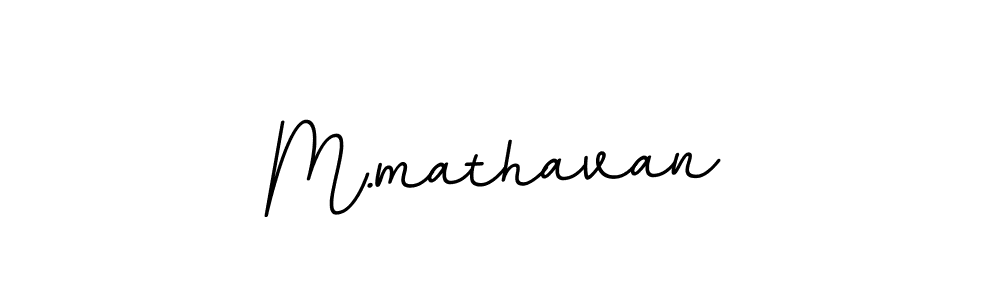 Make a beautiful signature design for name M.mathavan. With this signature (BallpointsItalic-DORy9) style, you can create a handwritten signature for free. M.mathavan signature style 11 images and pictures png