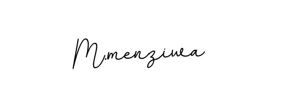 Make a beautiful signature design for name M.menziwa. With this signature (BallpointsItalic-DORy9) style, you can create a handwritten signature for free. M.menziwa signature style 11 images and pictures png