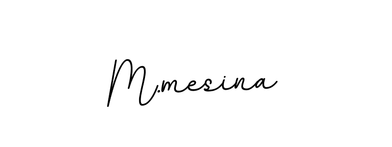 How to make M.mesina name signature. Use BallpointsItalic-DORy9 style for creating short signs online. This is the latest handwritten sign. M.mesina signature style 11 images and pictures png