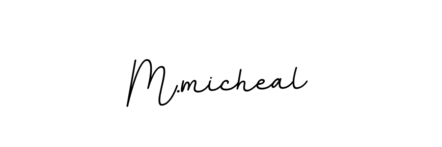 Also we have M.micheal name is the best signature style. Create professional handwritten signature collection using BallpointsItalic-DORy9 autograph style. M.micheal signature style 11 images and pictures png