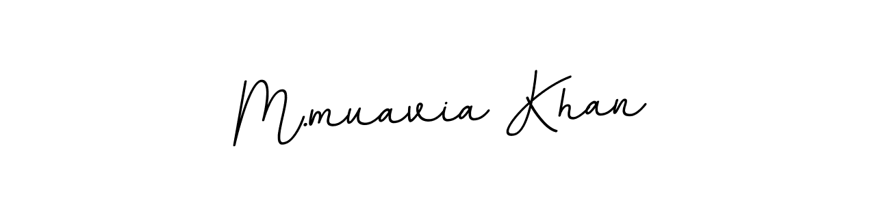 It looks lik you need a new signature style for name M.muavia Khan. Design unique handwritten (BallpointsItalic-DORy9) signature with our free signature maker in just a few clicks. M.muavia Khan signature style 11 images and pictures png