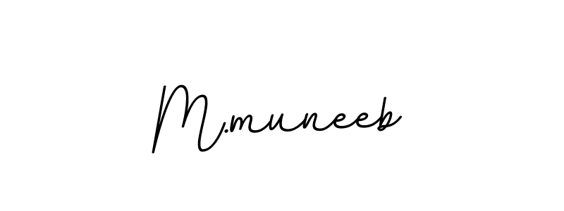 You should practise on your own different ways (BallpointsItalic-DORy9) to write your name (M.muneeb) in signature. don't let someone else do it for you. M.muneeb signature style 11 images and pictures png