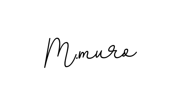 Make a beautiful signature design for name M.muro. With this signature (BallpointsItalic-DORy9) style, you can create a handwritten signature for free. M.muro signature style 11 images and pictures png