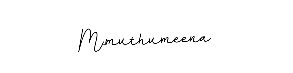 Design your own signature with our free online signature maker. With this signature software, you can create a handwritten (BallpointsItalic-DORy9) signature for name M.muthumeena. M.muthumeena signature style 11 images and pictures png