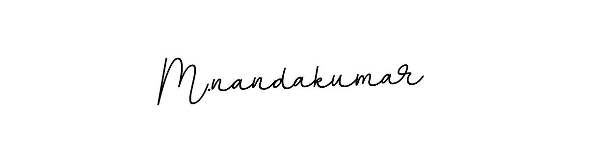 Make a beautiful signature design for name M.nandakumar. With this signature (BallpointsItalic-DORy9) style, you can create a handwritten signature for free. M.nandakumar signature style 11 images and pictures png