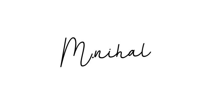 This is the best signature style for the M.nihal name. Also you like these signature font (BallpointsItalic-DORy9). Mix name signature. M.nihal signature style 11 images and pictures png