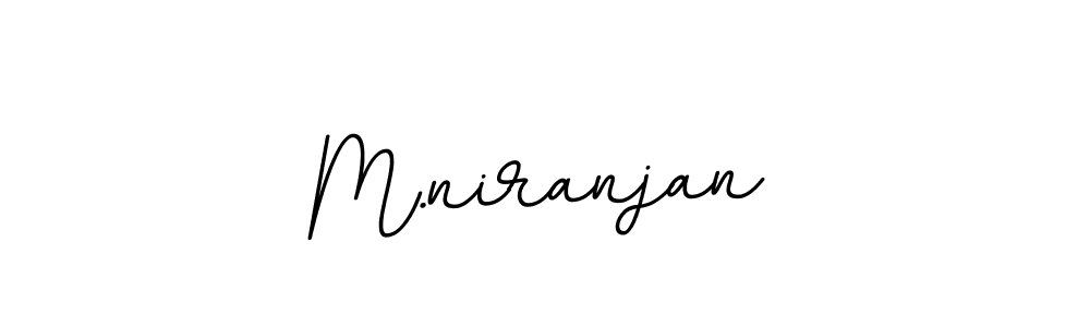 Make a beautiful signature design for name M.niranjan. With this signature (BallpointsItalic-DORy9) style, you can create a handwritten signature for free. M.niranjan signature style 11 images and pictures png