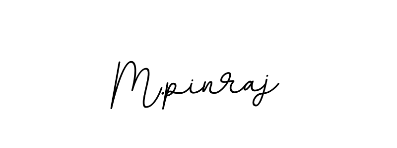Create a beautiful signature design for name M.pinraj. With this signature (BallpointsItalic-DORy9) fonts, you can make a handwritten signature for free. M.pinraj signature style 11 images and pictures png