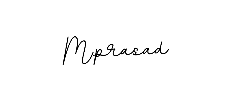 Use a signature maker to create a handwritten signature online. With this signature software, you can design (BallpointsItalic-DORy9) your own signature for name M.prasad. M.prasad signature style 11 images and pictures png