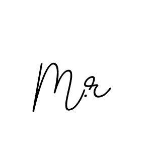 How to make M.r signature? BallpointsItalic-DORy9 is a professional autograph style. Create handwritten signature for M.r name. M.r signature style 11 images and pictures png