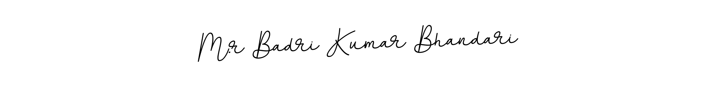 M.r Badri Kumar Bhandari stylish signature style. Best Handwritten Sign (BallpointsItalic-DORy9) for my name. Handwritten Signature Collection Ideas for my name M.r Badri Kumar Bhandari. M.r Badri Kumar Bhandari signature style 11 images and pictures png