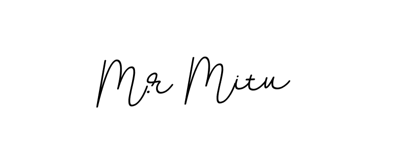 M.r Mitu stylish signature style. Best Handwritten Sign (BallpointsItalic-DORy9) for my name. Handwritten Signature Collection Ideas for my name M.r Mitu. M.r Mitu signature style 11 images and pictures png