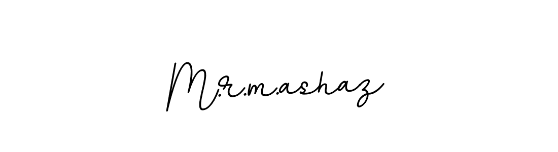 How to make M.r.m.ashaz name signature. Use BallpointsItalic-DORy9 style for creating short signs online. This is the latest handwritten sign. M.r.m.ashaz signature style 11 images and pictures png
