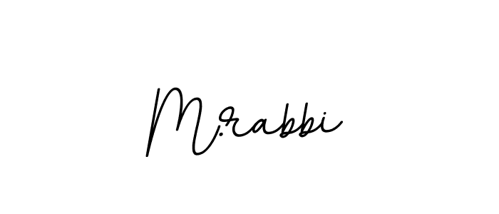 This is the best signature style for the M.rabbi name. Also you like these signature font (BallpointsItalic-DORy9). Mix name signature. M.rabbi signature style 11 images and pictures png