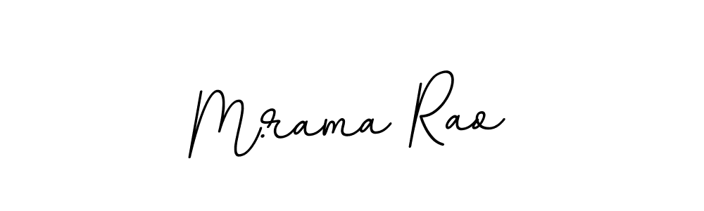 How to make M.rama Rao name signature. Use BallpointsItalic-DORy9 style for creating short signs online. This is the latest handwritten sign. M.rama Rao signature style 11 images and pictures png