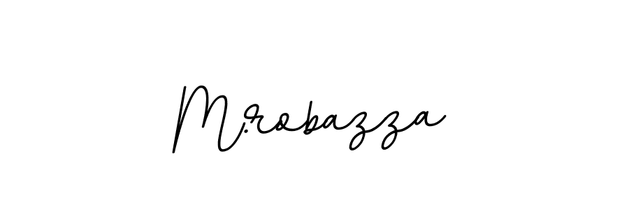 Make a beautiful signature design for name M.robazza. With this signature (BallpointsItalic-DORy9) style, you can create a handwritten signature for free. M.robazza signature style 11 images and pictures png