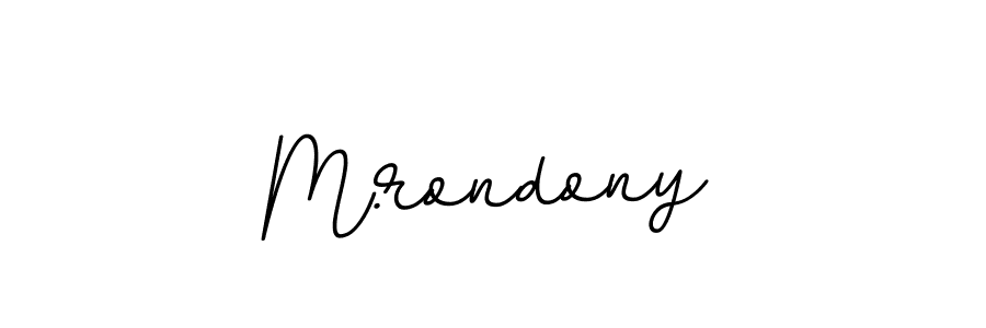 if you are searching for the best signature style for your name M.rondony. so please give up your signature search. here we have designed multiple signature styles  using BallpointsItalic-DORy9. M.rondony signature style 11 images and pictures png