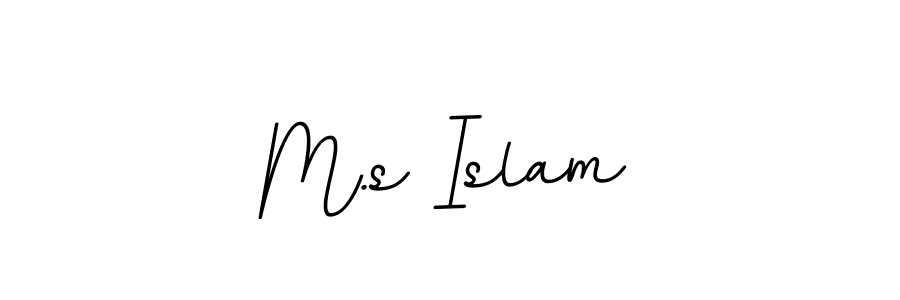 How to make M.s Islam signature? BallpointsItalic-DORy9 is a professional autograph style. Create handwritten signature for M.s Islam name. M.s Islam signature style 11 images and pictures png