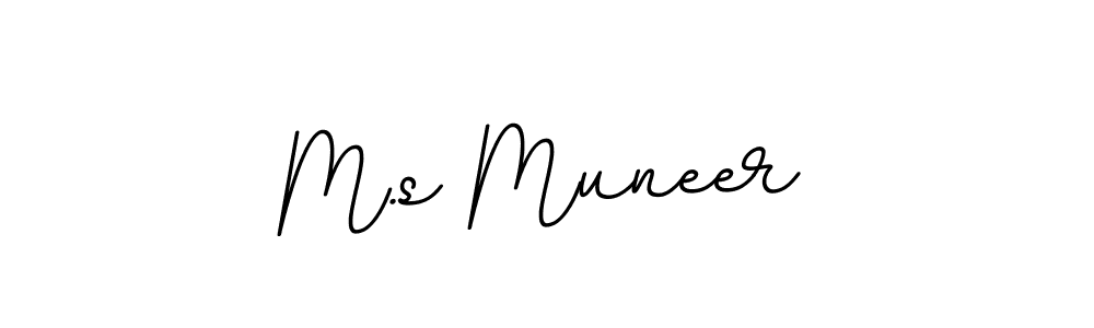 M.s Muneer stylish signature style. Best Handwritten Sign (BallpointsItalic-DORy9) for my name. Handwritten Signature Collection Ideas for my name M.s Muneer. M.s Muneer signature style 11 images and pictures png