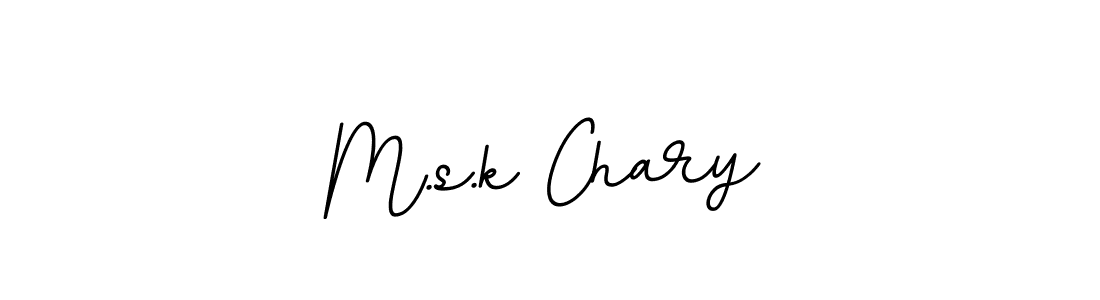 How to make M.s.k Chary name signature. Use BallpointsItalic-DORy9 style for creating short signs online. This is the latest handwritten sign. M.s.k Chary signature style 11 images and pictures png